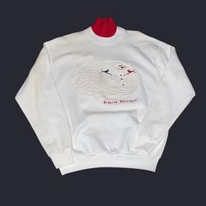 Vintage 90s Lee Branson Missouri Snowman Pullover Sweatshirt